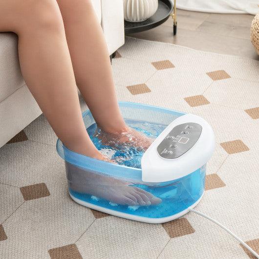 Foot Spa Massager Tub with Removable Pedicure Stone and Massage Beads-Blue - ES10230US-BL - Health & Beauty > Massage & Relaxation > Foot Massagers at zebramassagechairs.com