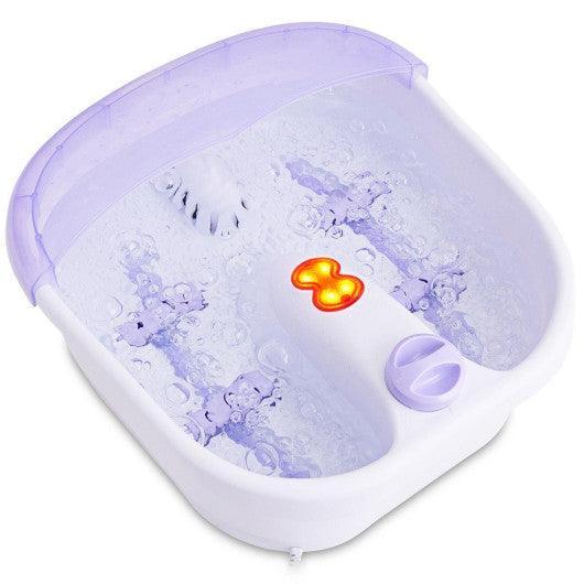 4 Rollers Bubble Heating Foot Spa Massager - Costway - EP23045 - Set Shop and Smile