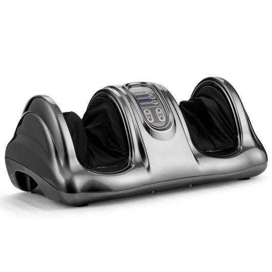 Therapeutic Shiatsu Foot Massager with High Intensity Rollers-Gray - HW50807GR - Health & Beauty > Massage & Relaxation > Foot Massagers at zebramassagechairs.com