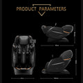 Black/Black RT-8810 Luxurious 4D Massage Chair