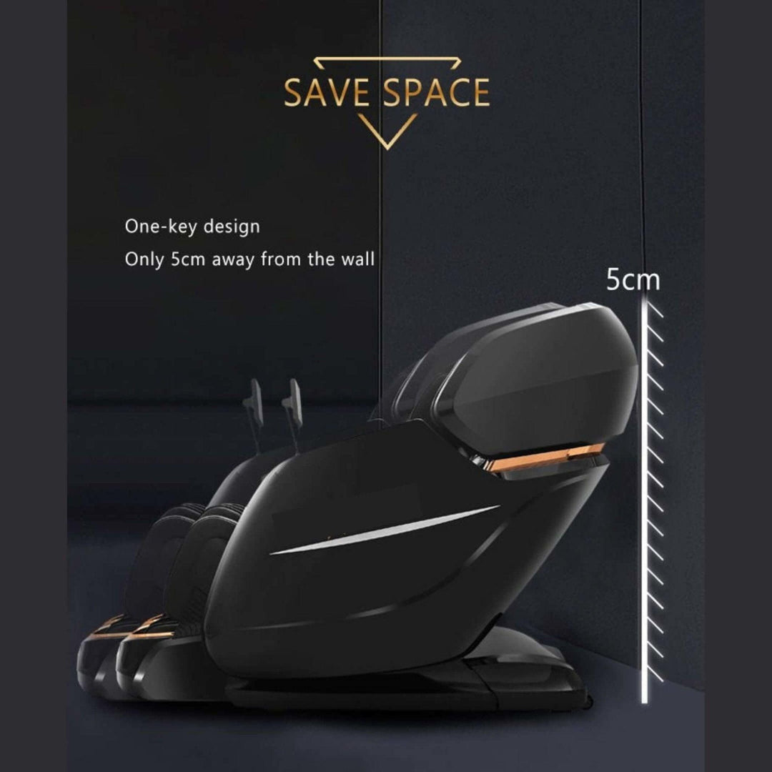 Black/Black RT-8810 Luxurious 4D Massage Chair