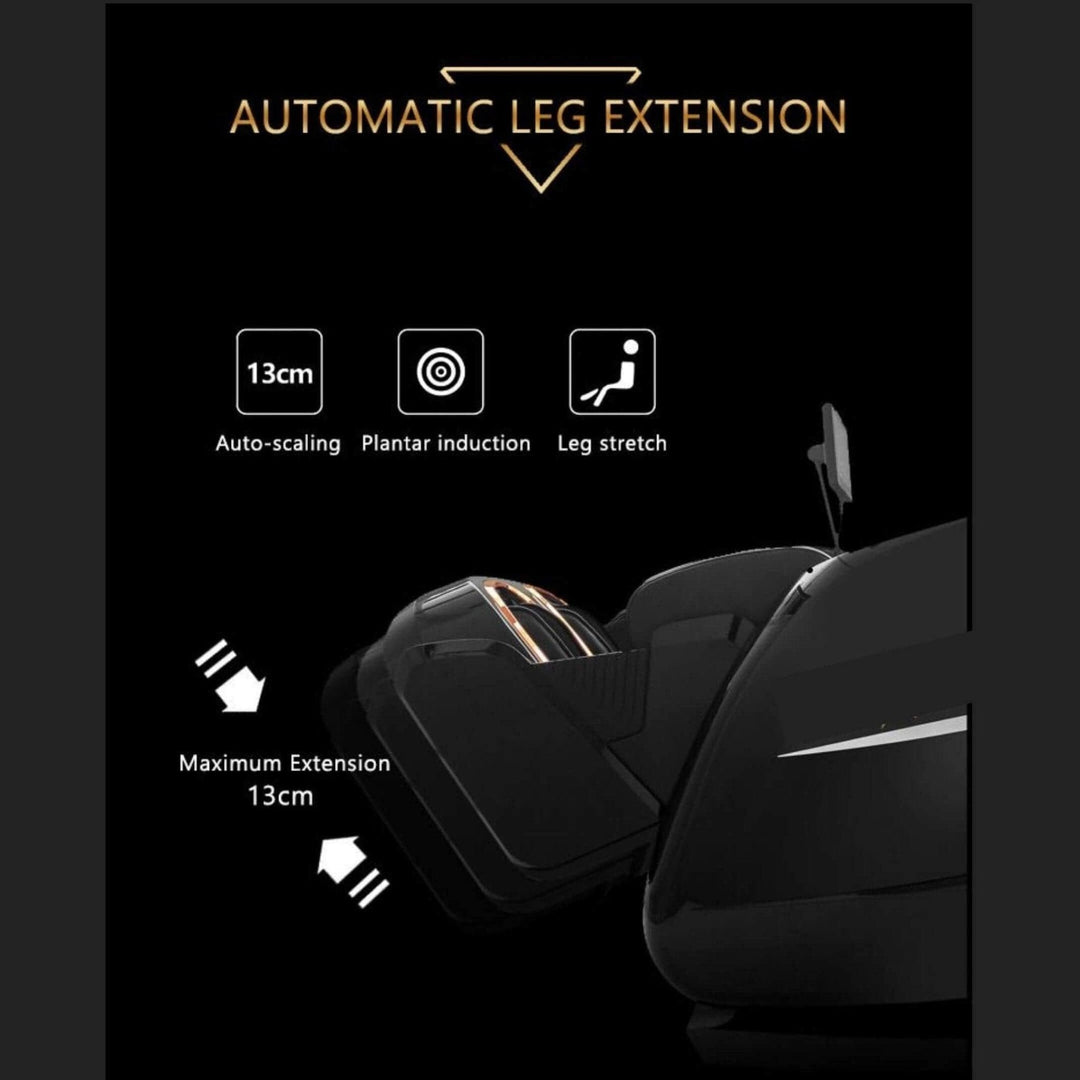 Black/Black RT-8810 Luxurious 4D Massage Chair