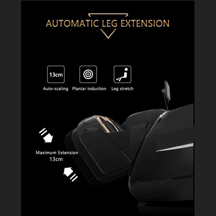 Black/Black RT-8810 Luxurious 4D Massage Chair