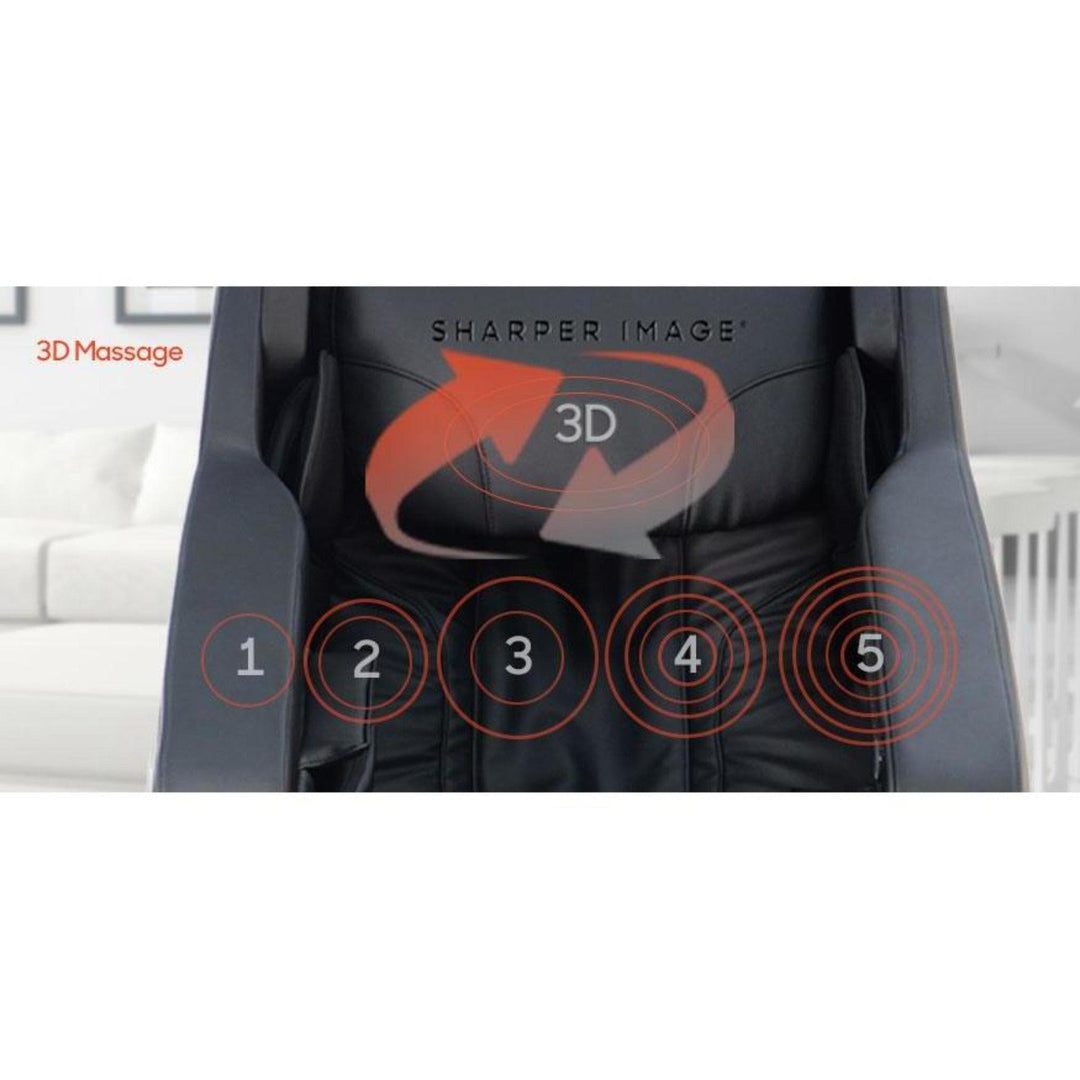 Black Sharper Image Relieve 3D Massage Chair