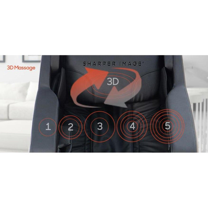Black Sharper Image Relieve 3D Massage Chair