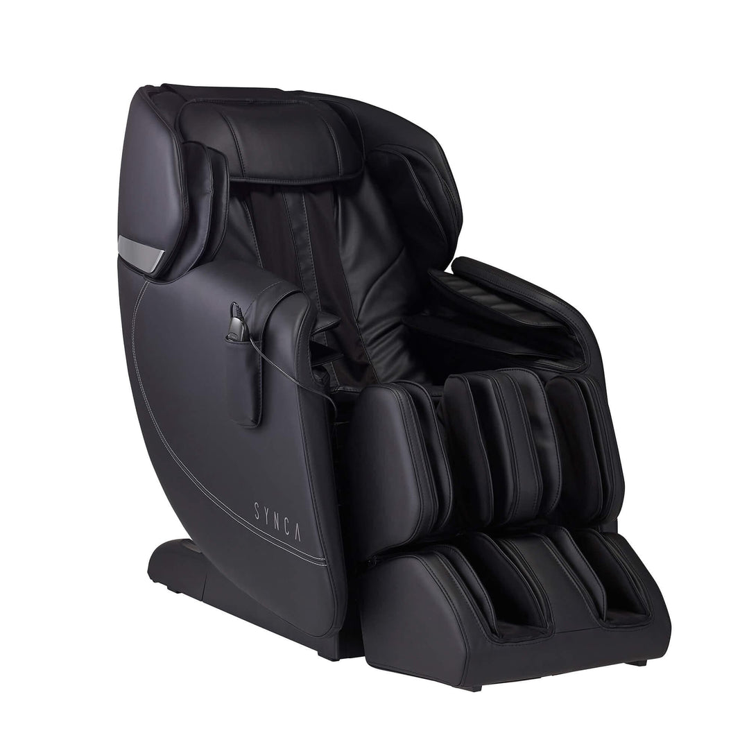 Black Synca Hisho SL Track Heated Deluxe Zero Gravity Massage Chair