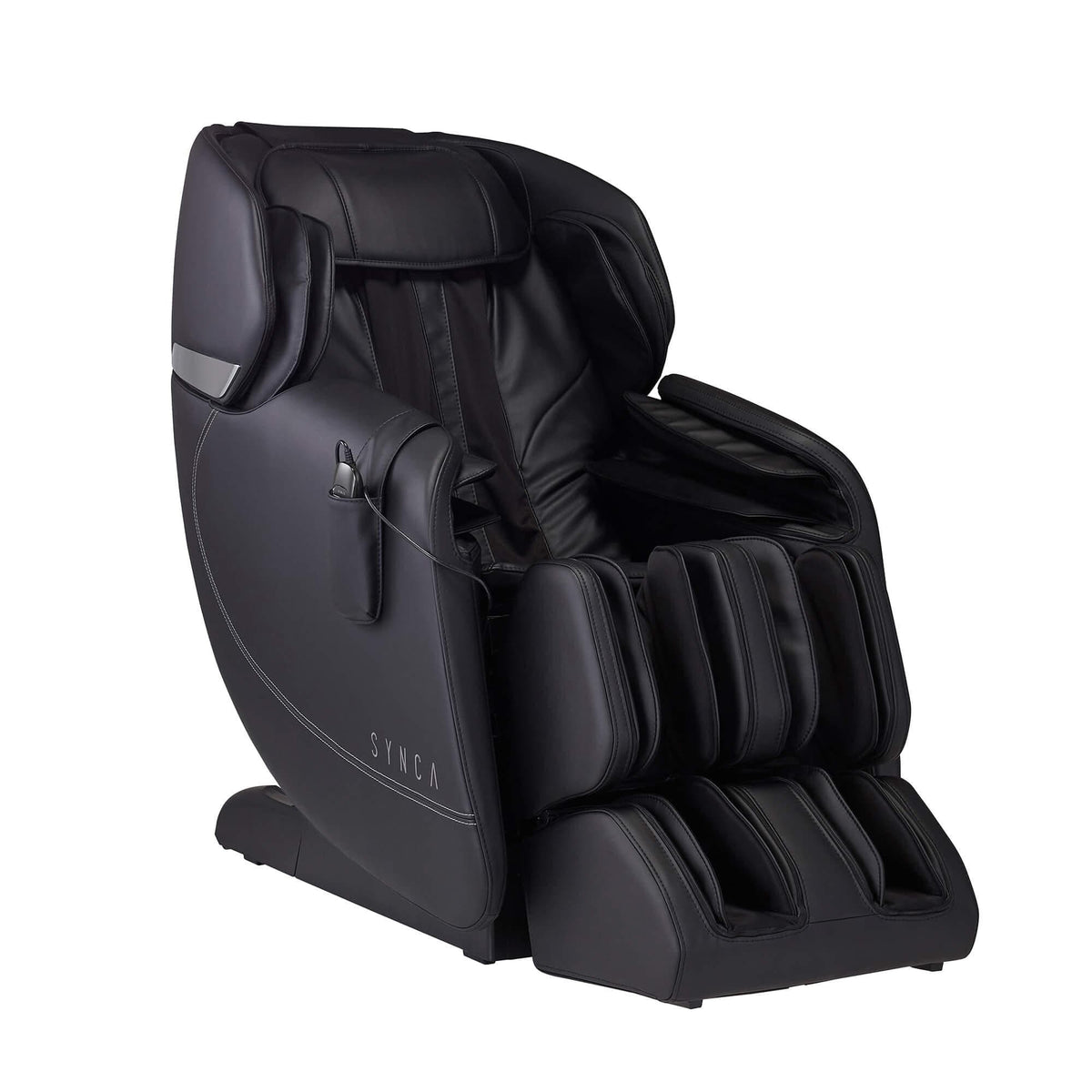 Black Synca Hisho SL Track Heated Deluxe Zero Gravity Massage Chair